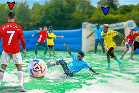 WORLD'S BIGGEST SLIP ‘N’ SLIDE FOOTBALL MATCH: PREMIER LEAGUE ⚽️💦