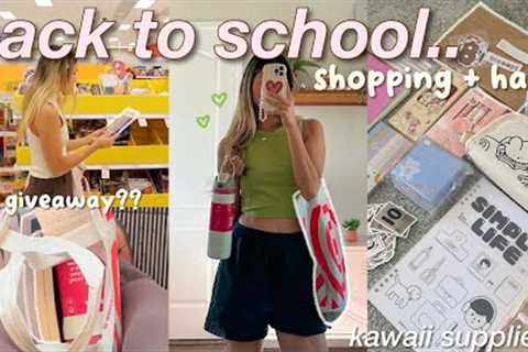 BACK TO SCHOOL SHOPPING 🛒📘 supplies, hauls + GIVEAWAYS✨