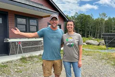 We Cut it Close... But We FINISHED by the DEADLINE! Building Our OFF GRID House in the WOODS