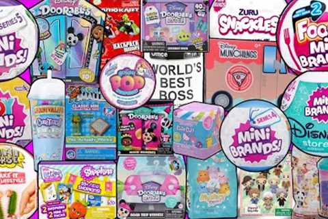 UNBOXING 30 BLIND BAGS! MINI VERSE! MINI BRANDS! DOORABLES! REAL LITTLES! SNACKLES! FOODIE SERIES 2!