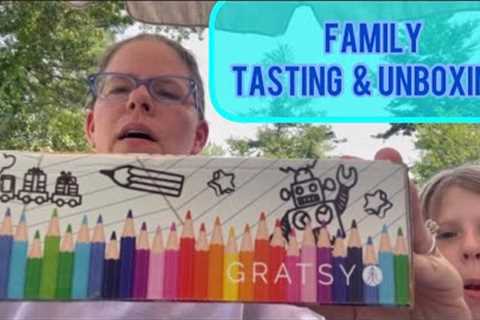 Unboxing &amp; family tasting of free Gratsy snack box! #snackbox #snackboxreview ..