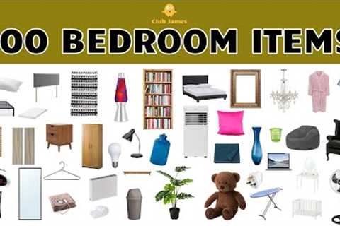 English Vocabulary - 100 BEDROOM ITEMS
