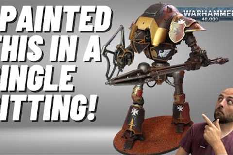 Paint the new Cerastus Knight Lancer for Black Templars in 40k!