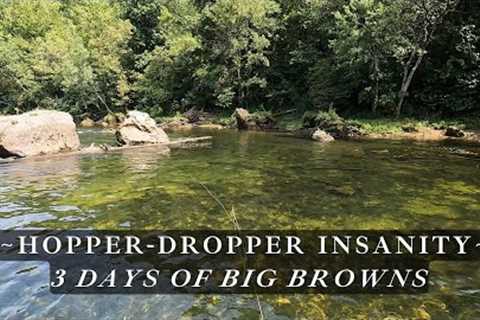 The BIG BROWNS were crushing the Hopper-Dropper Rig - 3 days of Insane Fly Fishing!