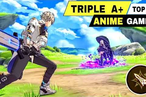 Top 12 NEW Anime Games TOP TIER LEVEL TRIPLE A Game Anime RPG &amp; MMORPG Android iOS