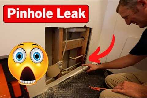 How to Repair a Pinhole Leak in Copper Piping