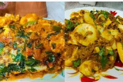 2 Eggs Recipes For Breakfast\Lunch\Dinner | Anda Tikka Masala | Egg Labadar