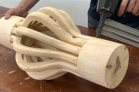 Skillful Carpentry Techniques Of Vietnamese Carpenters - Unique Design Ideas Very Fancy Round table