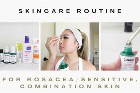 daytime skincare routine 2023 │ rosacea, acne prone, combination, oily + sensitive skin