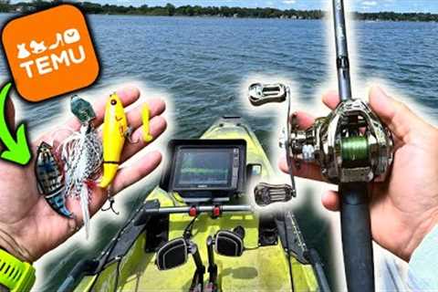 Fishing With TEMU Lures and Reels ONLY! They Actually WORKED?!