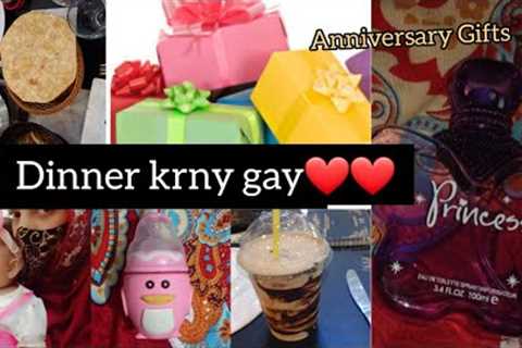 Surprise wedding Anniversary Gifts❤ |Anniversary Dinner |@Ridalifestyle06  #Anniversary #Dinanar
