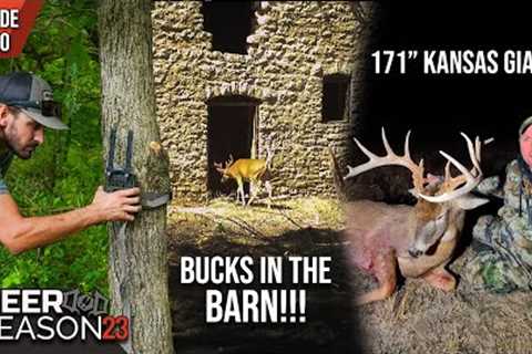171” Kansas Bow Kill | Trail Camera Tactics &amp; Bucks in Matt’s Barn | #deerseason23