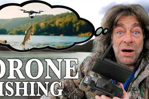 Catchin' Dinner from the Sky | Drone Fishing Catch &amp; Cook