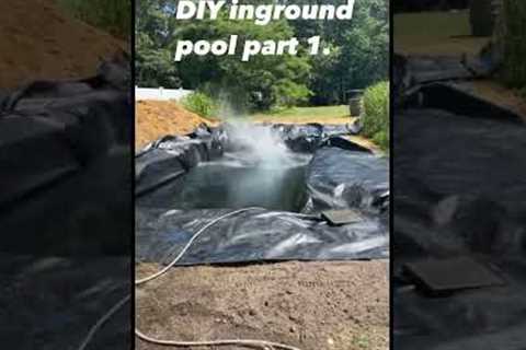 Budget DIY inground pool! I’m by no means a professional!! #ingroundpool #pool