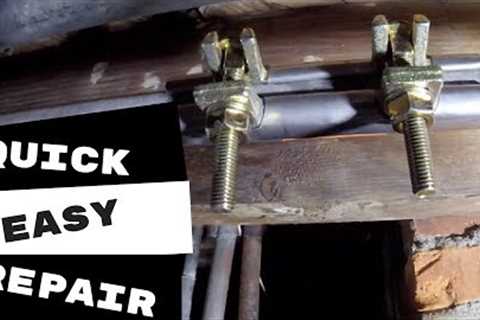 EASIEST WAY TO FIX A LEAKING GALVANIZED WATER LINE