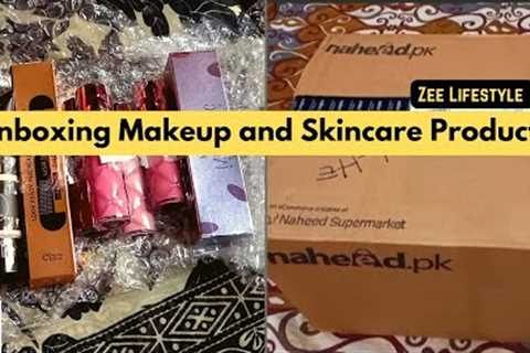 Unboxing Makeup Skincare Products | Online Makeup Beauty Store Naheed &amp; Muicin @zeelifestyle1