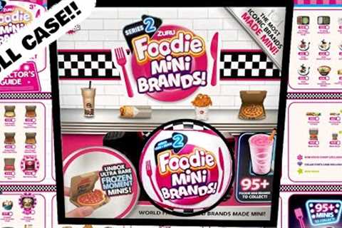 UNBOXING FULL CASE FOODIE MINI BRANDS SERIES 2!!! PIZZA BAG FOUND?!