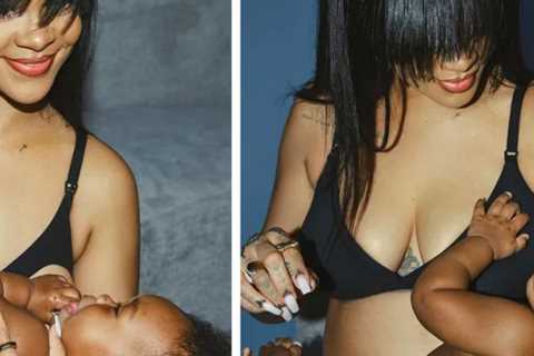Rihanna Breastfeeds Son RZA in Maternity Underwear Ad for Savage X Fenty