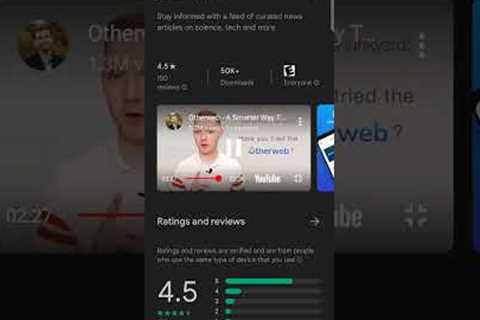 Other web science and tech news app honest reviews on play store