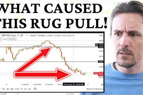 BIG Money Did This To Push The Market Down Fast, Plus Watch Apple Stock At This Key Level!