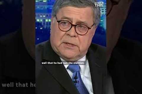 Former AG Bill Barr on Donald Trump’s Second DOJ Indictment