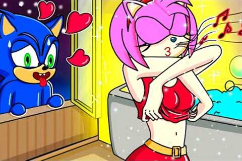 [ANIMATION] SONIC Dreaming Cute Lover AMY 💕 - Sad Love Story | Venus Cartoon