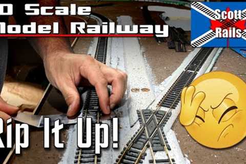 Layout Update With Some Minor Track Changes To My New Model Railroad