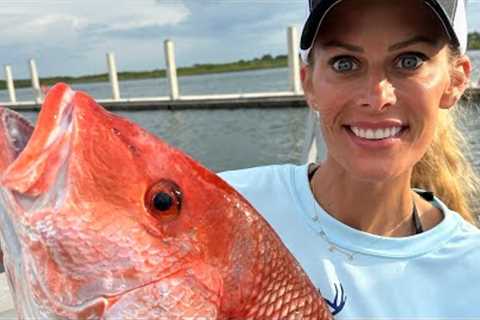 Family Day Catching SNAPPER!!! {Catch Clean Cook} Down The Hatch