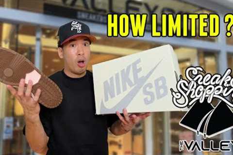 HOW LIMITED WILL THESE BE ?? SNEAKER SHOPPING VLOG IN SAN FRANCISCO @THEVALLEYSTORE SF
