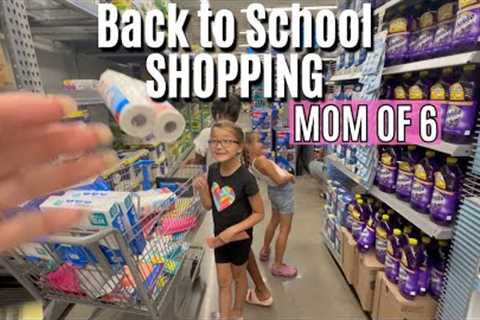 2nd, 4th, 5th grade! Back To School Supply Shopping Vlog I Mom of 6