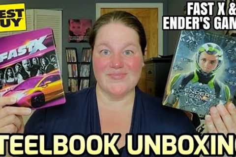 FAST X AND ENDER'S GAME STEELBOOK UNBOXING!!! | Best Buy Exclusive 4k Steelbooks