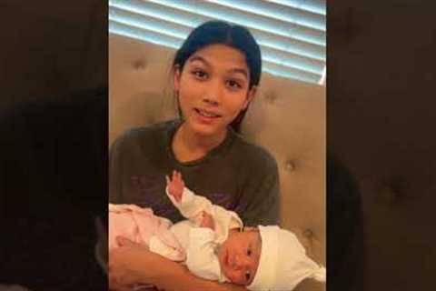 Meeting her for the first time.