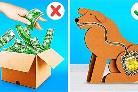 CARDBOARD GENIUS CRAFTS 📦 Coolest Hacks and DIY Ideas You Won't Believe! by 123GO!