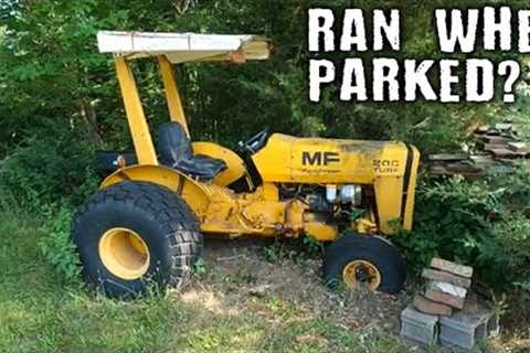 Abandoned Massey Turf Tractor - Will it Run?