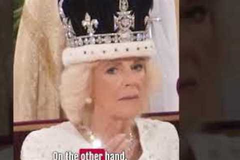 What did Camilla's body language at the Coronation mean?