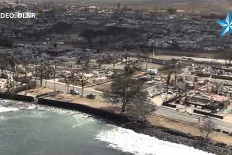 RAW: Extent of Lahaina devastation made clear in aerial footage