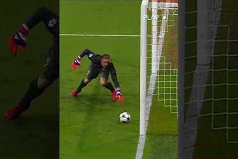 impossible goalkeeper saves in football 😴  #football #soccer #shorts