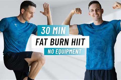 30 Min Intense HIIT Workout For Fat Burn &amp; Cardio - Full Body, No Equipment, No Repeats