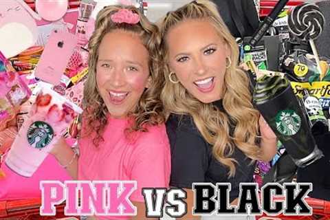 PINK 💕🎀👙 VS BLACK 🖤🕶🎩 TARGET SHOPPING CHALLENGE’