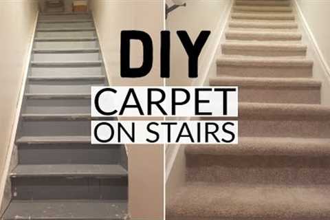 DIY Installing Carpet on Stairs