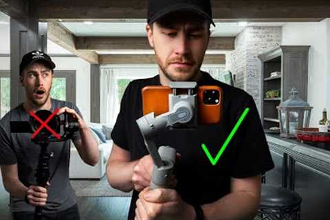 HOW TO FILM A CINEMATIC REAL ESTATE VIDEO - iPhone 11 Pro VS EOS R  on a 1.5 Million Dollar Listing!