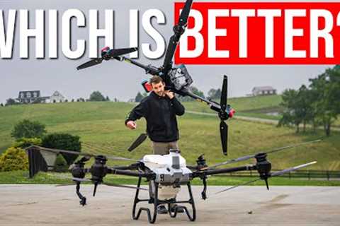 Ultimate Ag Drone Comparison: XAG P100 vs DJI T40 (PLUS drone crash)