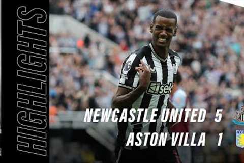 Newcastle United 5 Aston Villa 1 | Premier League Highlights