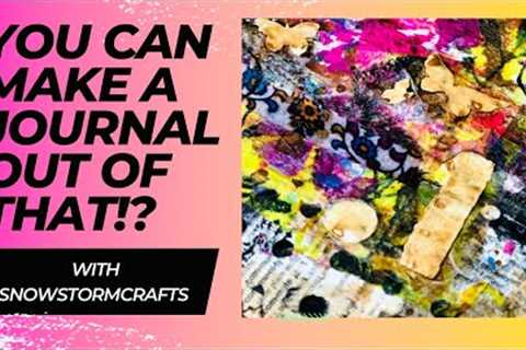 How to make a junk journal using household items ~ art layout ~ #junkjournal #mixedmedia