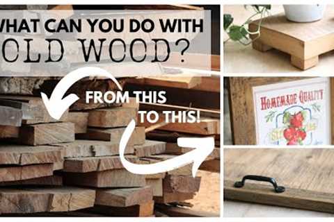 Old Wood Projects ~ Barn Wood Home Decor ~ DIY Home Decorations ~ Old Wood Ideas