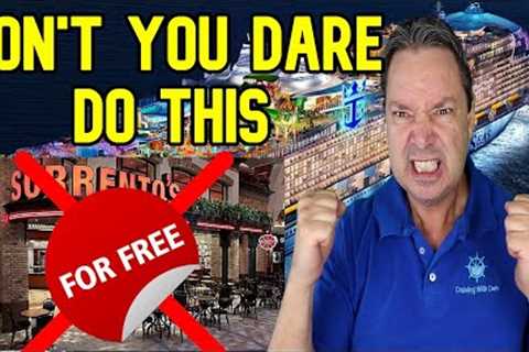 CRUISE NEWS - PEOPLE FURIOUS AT ROYAL CARIBBEAN SAY DON'T YOU DARE DO THIS