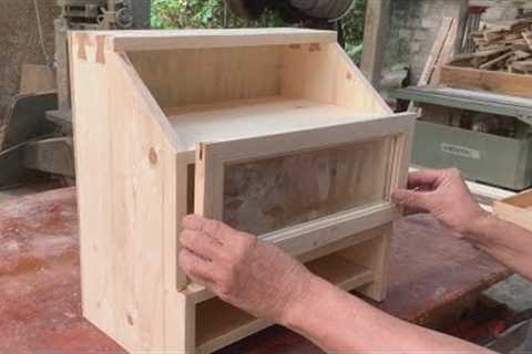 Creative Thinking Recycle Wooden Pallet // How To Make A Bread Box With A Beautiful Design