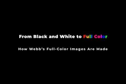 Composing Webb Telescope Images