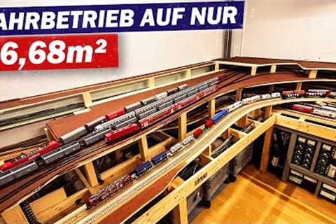 Construction sites romance - driving model trains on the model railway under construction