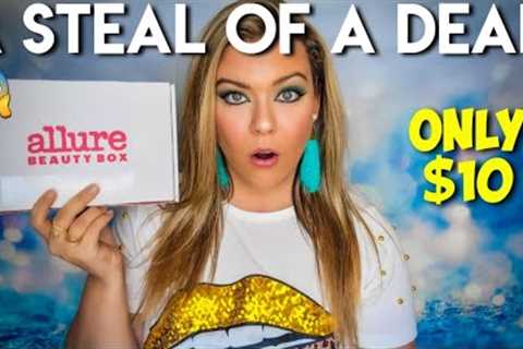 Allure Beauty Box August 2023 Unboxing + Coupon Code | ON SALE FOR $10!!!